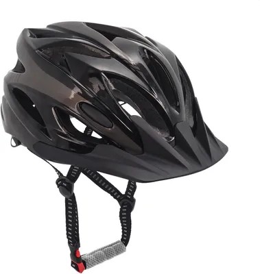 Image de Casque de vélo pour adultes - Casque de vélo pour hommes et femmes - Pour une pratique du vélo en toute sécurité - Taille réglable - 57-62 cm - Noir