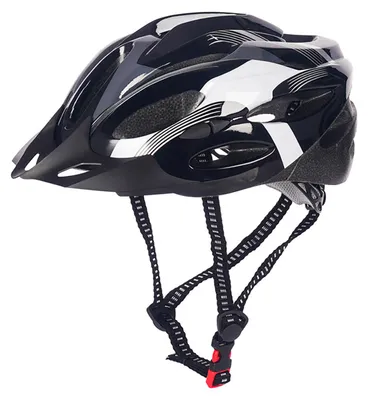 Produktbild von Atmungsaktiver, stoßdämpfender Fahrradhelm, Einheitsgröße, Komfort mit gepolstertem Visier, Mountainbike-Helm für Damen und Herren