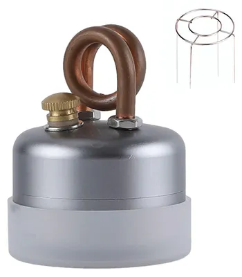 Produktbild von Tragbarer Campingkocher, ultraleicht, winddicht, Heizbrenner, für Outdoor-Abenteuer, Rucksackreisen, Wandern, Notfälle, Aluminiumlegierung, Flüssigbrennstoffofen