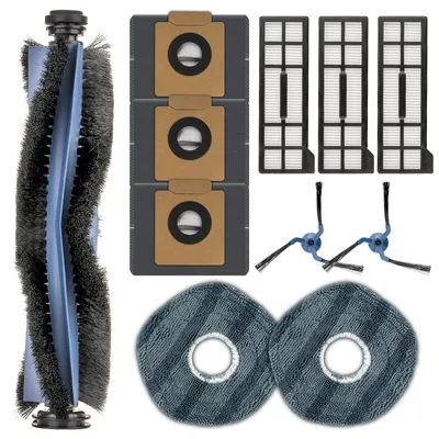 Zubehörset 11-tlg. für X10 Pro Omni, 1 Rollbürste, 2 Seitenbürsten, 3 Beutel