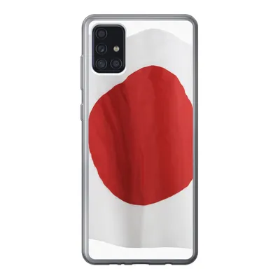 Produktbild von MuchoWow® Handyhülle Schutzhülle Hülle für Samsung Galaxy A52 5G Die Flagge von Japan auf weißem Hintergrund Silikon Softcase Handy Hülle - Umschlag