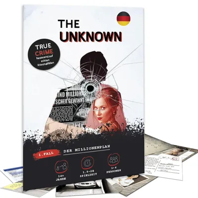 Produktbild von Krimispiel Fall 1 der Millionenplan Escape Room Spiel für Zuhause Tatort Detektivspiel Gesellschaftsspiel für Erwachsene