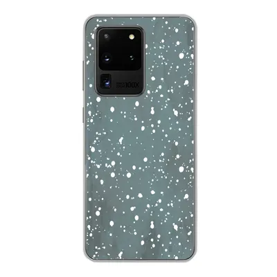Produktbild von MuchoWow® Handyhülle Schutzhülle Hülle für Samsung Galaxy S20 Ultra Polka dots - Grün - Weiß Silikon Softcase Handy Hülle - Karteninhaber