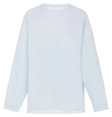 Produktbild von Damen Bluse langärmlig blau XL reguläre Passform aus Baumwoll-Elasthan-Mix