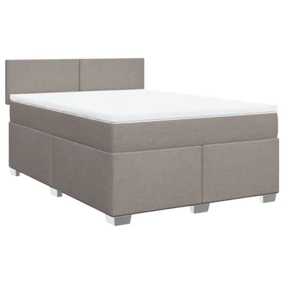 Obrázok produktu pre Posteľný rám boxspring s matracom sivohned 140x200 cm látka