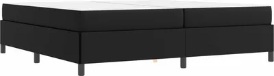 Productafbeelding van vidaXL Bedframe met matras, zwart, 200 x 200 cm, stof