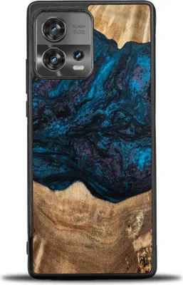 Produktbild von Holzhülle Bewood Unique Planets - Neptun für Motorola Edge 30 Fusion