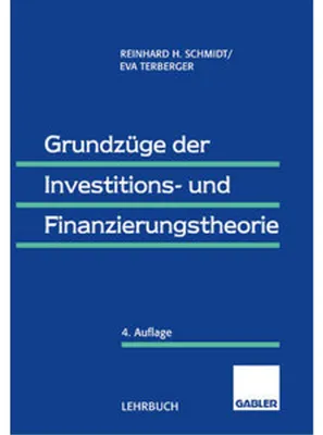 Produktbild von Grundzüge der Investitions- und Finanzierungstheorie
