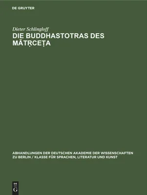 Produktbild von Die Buddhastotras des M¿t¿ce¿a