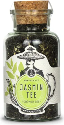 Produktbild von Jasmintee Grüntee, 90g im Korkenglas