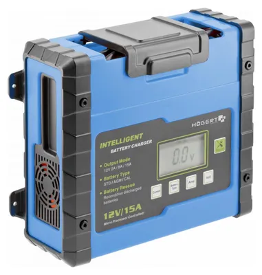 Zdjęcie produktu dla Hogert Prostownik 12V  15A  300Ah