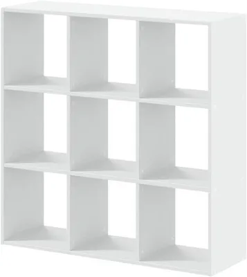 Productafbeelding van Boekenkast - Opbergkast - Boeken Opbergen - 9 Vakken - 102x32x102 cm - Wit