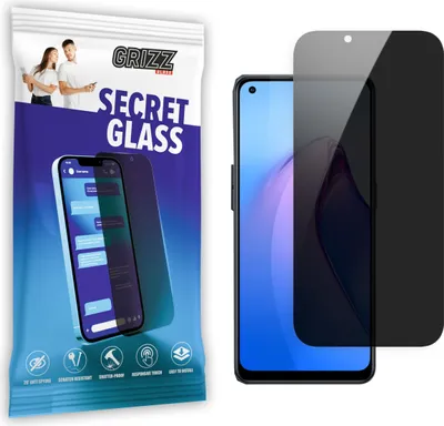 Obrázok produktu pre Ochranné sklo GrizzGlass SecretGlass Privacy pre Oppo Reno8 - čierne
