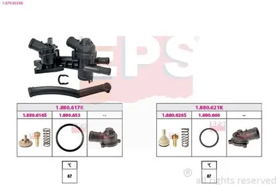 Produktbild von EPS Thermostat Kühlmittel für VW Golf V Schrägheck (1K1) TOURAN (1T1, 1T2) Passat Variant (3C5) GOLF PLUS (5M1, 521) für AUDI A3 Sportback (8PA)