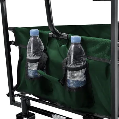 Produktbild von Bollerwagen für Kindertransport - Bollerwagen - Faltbar - Transportwagen - Kindertransport Bollerwagen - Gartenwagen - Kinderwagen mit Schiebestange - Strandwagen -