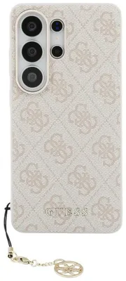 Zdjęcie produktu dla Etui GUESS pasujące do telefonu SAMSUNG S26 Ultra GUHMS26LGF4GPI (PU 4G Classic Logo with Charm) różowe
