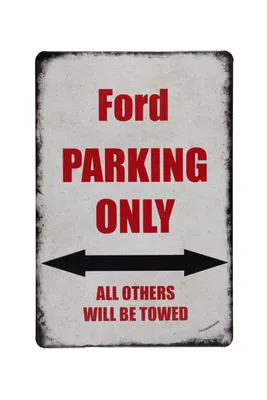 Produktbild von Ford Parking Only Blechschild 20x30 cm Vintage Metallschild