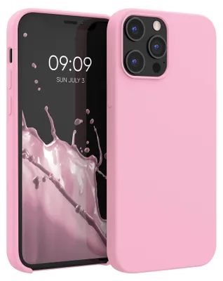 Produktbild von kwmobile Handyhülle für iPhone 12 Pro Max Hülle, für iPhone 12 Pro Max Case - Hülle Silikon - kabelloses Laden - Hellrosa