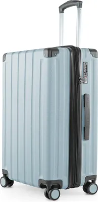Immagine prodotto di HAUPTSTADTKOFFER - Q-Damm - Valigia rigida media XL trolley estensibile Valigia da viaggio con doppie rotelle Valigia rigida espandibile, TSA, 68 cm, 89 litri, blu piscina