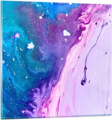 Produktbild von Bilder auf glas - Abstraktion modern - 50x50cm - Glasbilder - Wandbilder - Kunstdruck - zum Aufhängen bereit - Wanddekoration aus Glas - Glas Bilder - Wandbild auf Glas - Einteilig - GAC50x50-3824