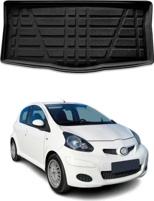 Produktbild von Kofferraumwanne Laderaumwanne für Toyota Aygo 2005-2014 Gummi TPE Schwarz
