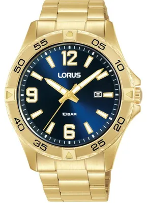 Produktbild von Herrenuhr Rh990Qx9, Quarz Analog, 20 mm Gehäusegröße, 10 ATM Wasserdichtigkeit, Mineralglas, Datum