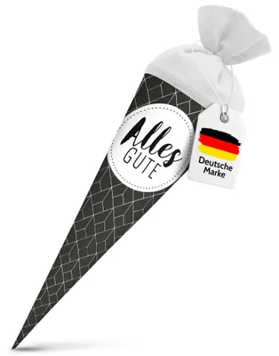 Produktbild von itenga Geschwister Schultüte 35cm Muster abstrakt ALLES GUTE Geschenkverpackung