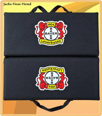 Produktbild von Sitzkissen Klappkissen Kissen Bayer 04 Leverkusen Schwarz Löwe Gr. 33x33cm