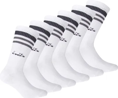Produktbild von Diadora Uni Tennissocken - 6er Pack, Logo, Streifen Weiß 43-46