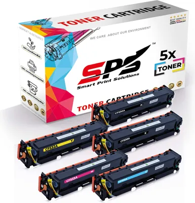 Produktbild von 5x Toner CF530A CF531A-CF533A kompatibel für HP Color Laserjet Pro MFP M181FW