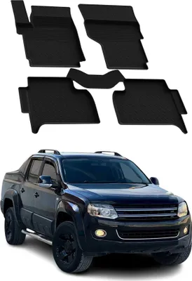 Produktbild von Fußmatten 3D Automatten Gummimatten für VW Amarok 2010-2020 Gummi Schwarz 5tlg