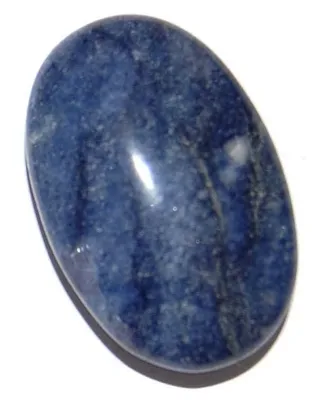 Produktbild von Edelsteine, Handschmeichler, Blauquarz in Linsenform