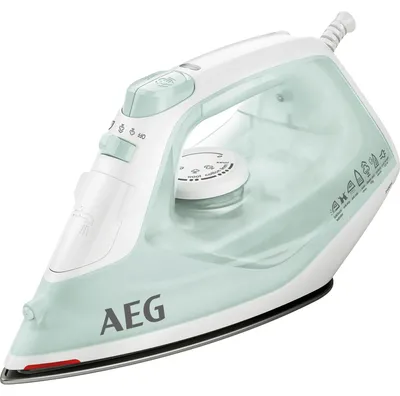Image de AEG DB1740 Fer à vapeur, semelle céramique, 2400 watts, vapeur verticale, anti-calcaire, arrêt automatique