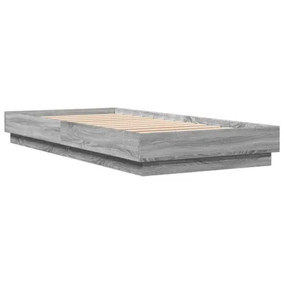 Produktbild von Bettgestell Grau Sonoma 100x200 cm Holzwerkstoff