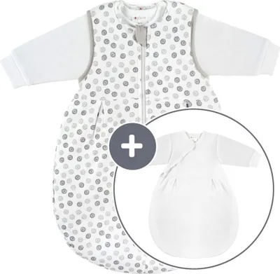 Immagine prodotto di Set sacco a pelo Coconette 2 pezzi - Cerchio Bianco Grigio