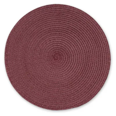 Immagine prodotto di Set di tovagliette rotonde, color borgogna, diametro 38 cm, codice prodotto 6629, numero articolo 4017167662909