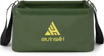 Produktbild von Faltbare 20l Outdoor Eimer aus robustem Zeildoek grün