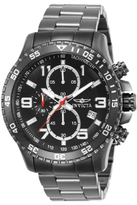 Immagine prodotto di Invicta Specialty 69808 Orologio da uomo - Movimento al quarzo - Acciaio con quadrante nero - 48 mm