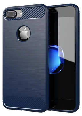 Produktbild von Cadorabo Hülle für Apple iPhone 7 PLUS / 7S PLUS in Blau Schutzhülle TPU Case Cover Etui Handyhülle