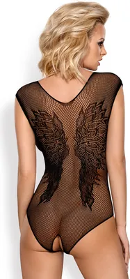 Produktbild von Obsessive B112 S/M/L, Weiblich, Schwarz, Transparent, Bügel, S/M/L, Romantisch, Blumenmuster