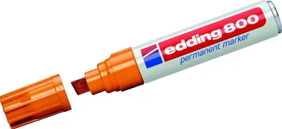Immagine prodotto di Pennarello permanente edding 800 4-12mm arancione Confezione da 5