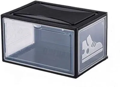 Produktbild von Kleiderschrank aus Hartplastik - Stapelbare Schuhboxen - Weiß