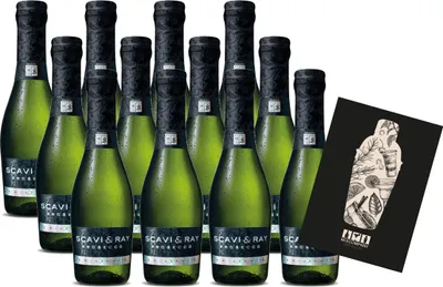 Produktbild von Scavi & Ray 12er Set Prosecco Frizzante Piccolo 12x 0,2L (10,5% Vol.) - [Enthält Sulfite]