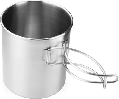 Produktbild von GSI Outdoors Edelstahlbecher mit Klappgriff 710 ml 710 ml, 227 g, silber; 68215