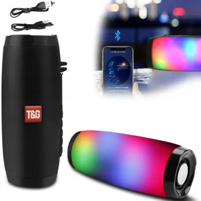 Immagine prodotto di Altoparlante Wireless 10 W Con Effetti LED Colorati Suono Stereo Radio FM E Batteria Ricaricabile Integrata