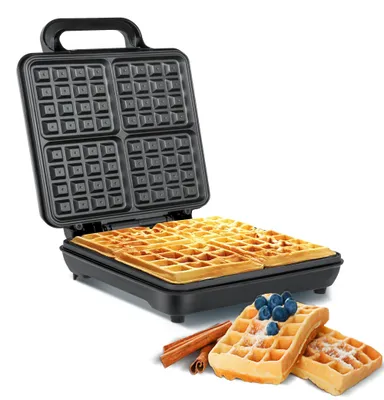Obrázok produktu pre Teesa TSA3224, 4 wafle/waflí, Štvorec, Čierna, Nerezová oceľ, Nerezová oceľ, 0,68 m, 1100 W