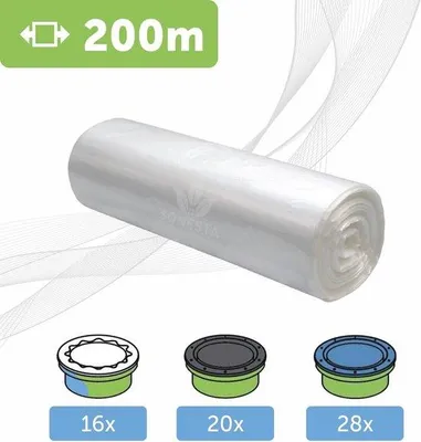 Produktbild von Famanu Nachfüllfolie für Windeleimer und Windelentsorger - Geruchsbarriere - 200 m
