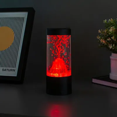 Obrázek produktu pro Sopečná lávová lampa, stolní lampa, stolní lampa, noční lampa do dětského pokoje, červená