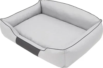 Image de Lit pour chien "Royal" -85x65cm- Robuste avec dos haut, rembourrage doux | Pillowprim