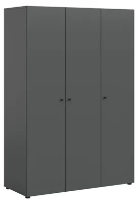 Produktbild von Darwin Kleiderschrank 3 Türen Anthrazit.